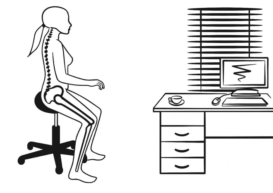 Posture sur un siège classique
